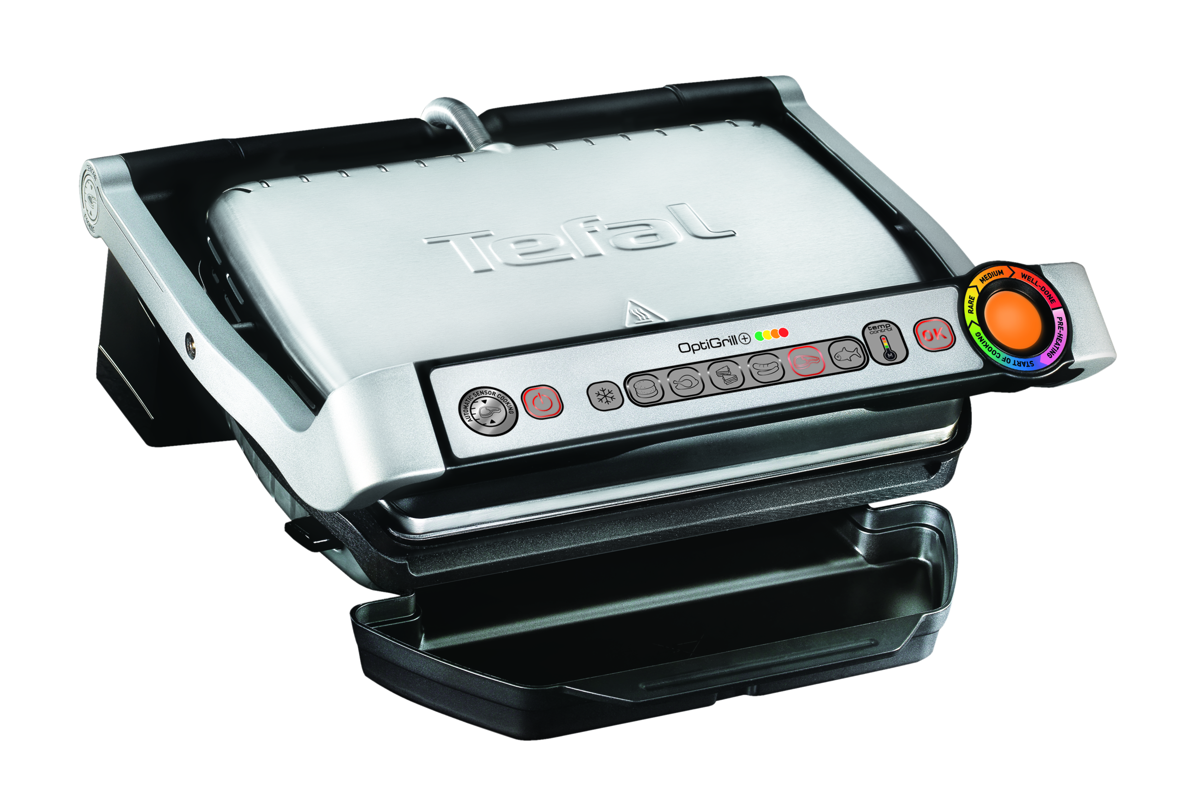 Optigrill+, grill intelligent, 6 programmes, mode manuel, 4 personnes + plaques gaufres