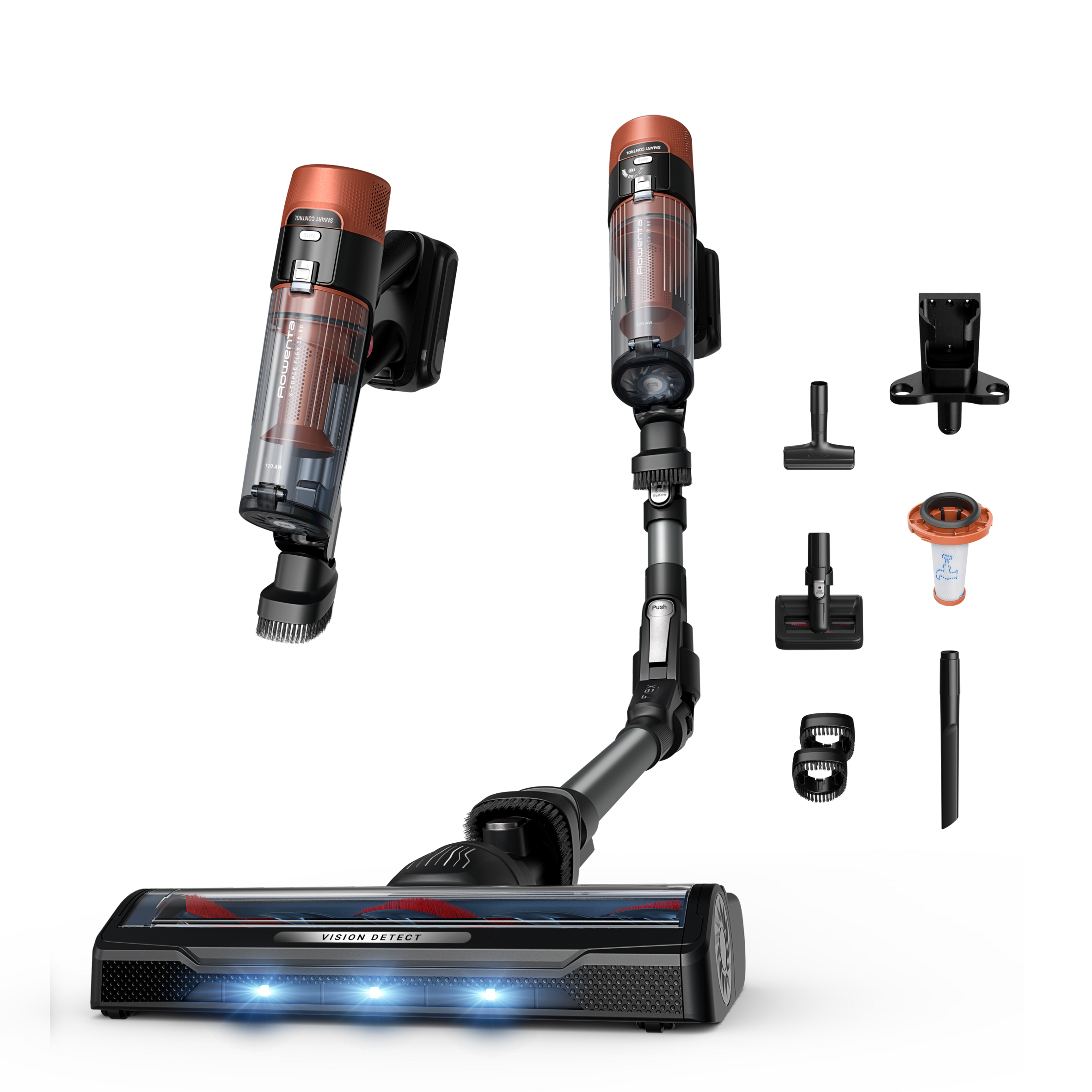 X-Force Flex 10.80, Aspirateur balai sans fil, 120 AW, 60 min, Modèle Animal