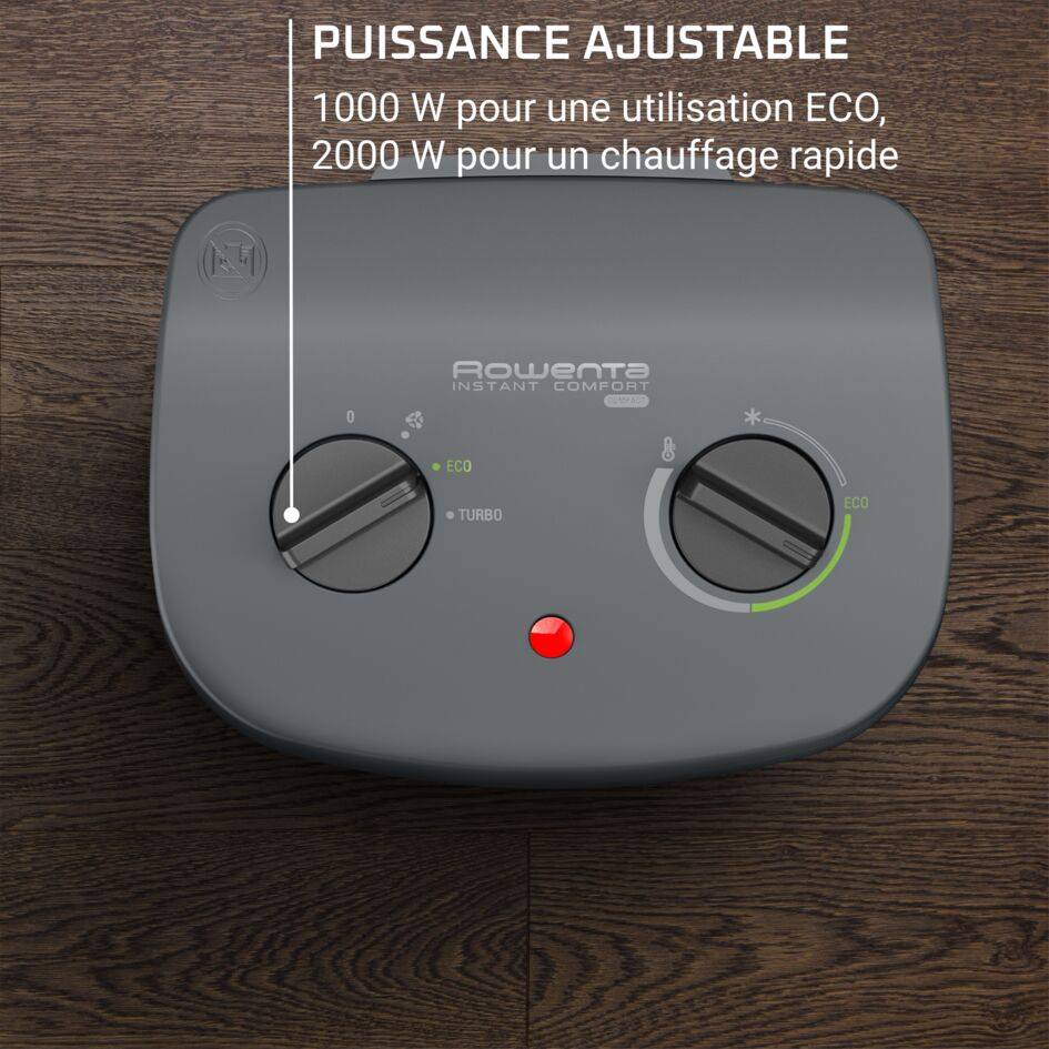 Instant Comfort Compact, Chauffage d'appoint, 44dB, 1000W/2000W