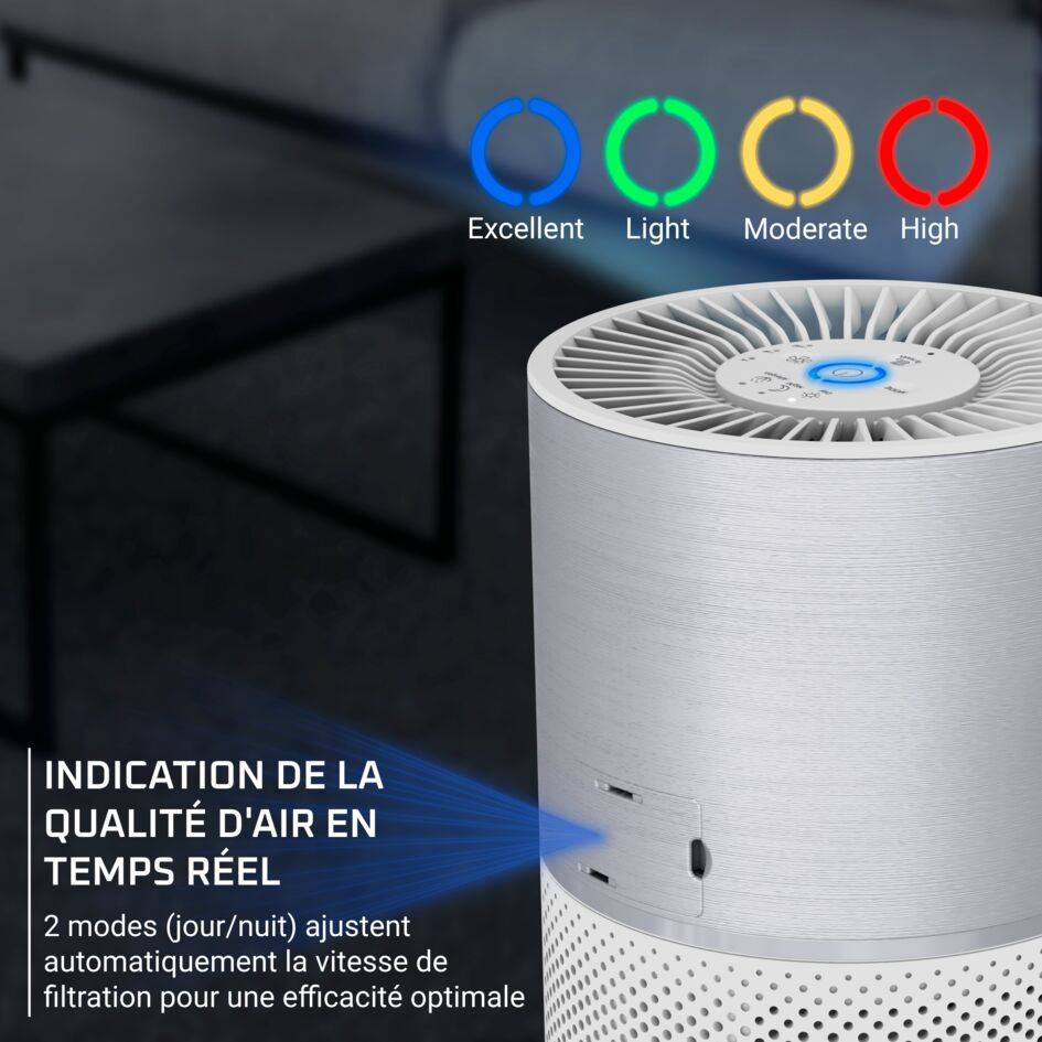 Pure Air Compact, Purificateur d'air intérieur, Purification de l'air très efficace
