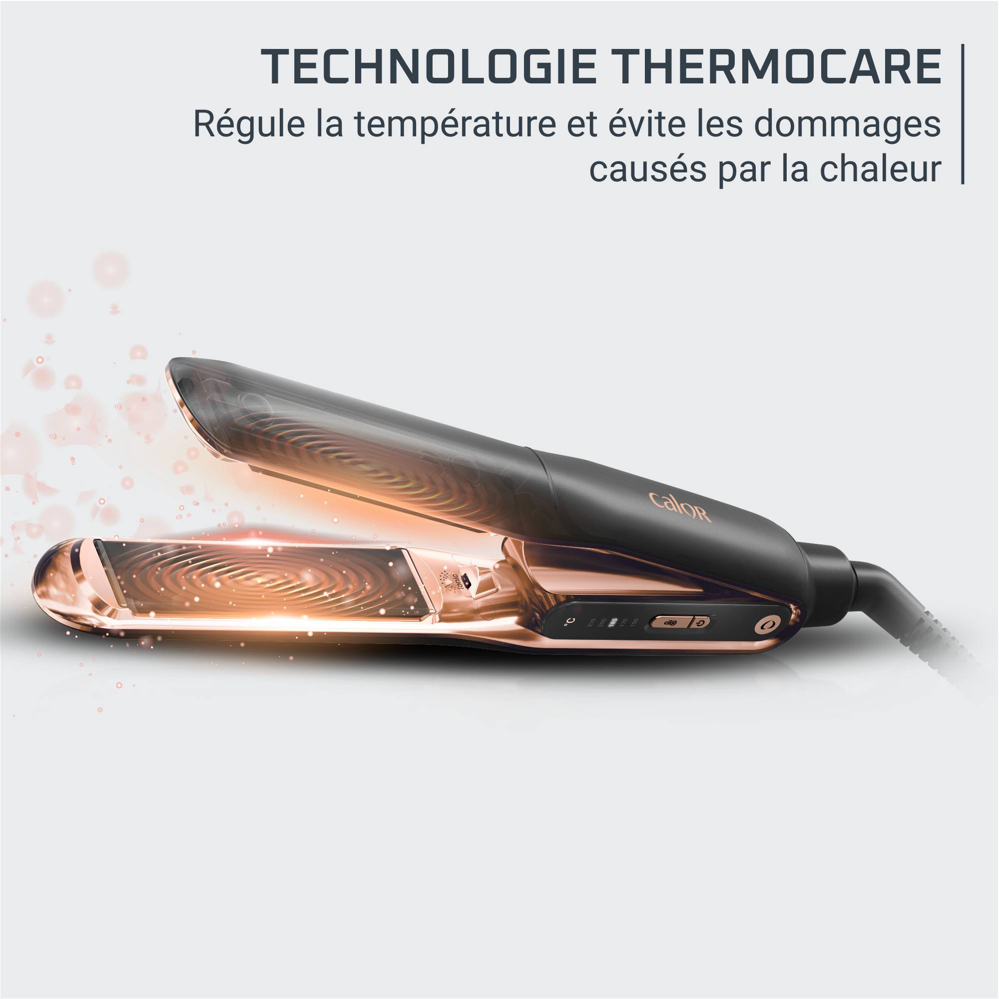 Thermo Care, Lisseur, Efficace en un seul passage, Cheveux protégés, Calor