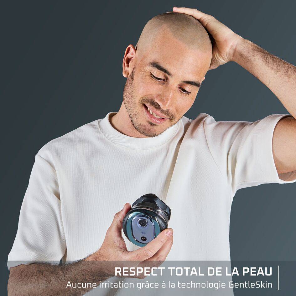 GentleBald, Rasoir tête, 5&nbsp;têtes de rasage, Lames revêtement Titanium