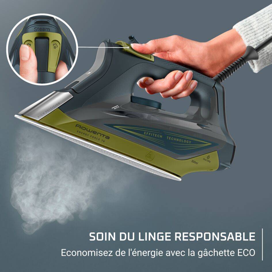 Energy Force&nbsp;70, Fer vapeur, Fonction pressing puissante, Économies d'énergie