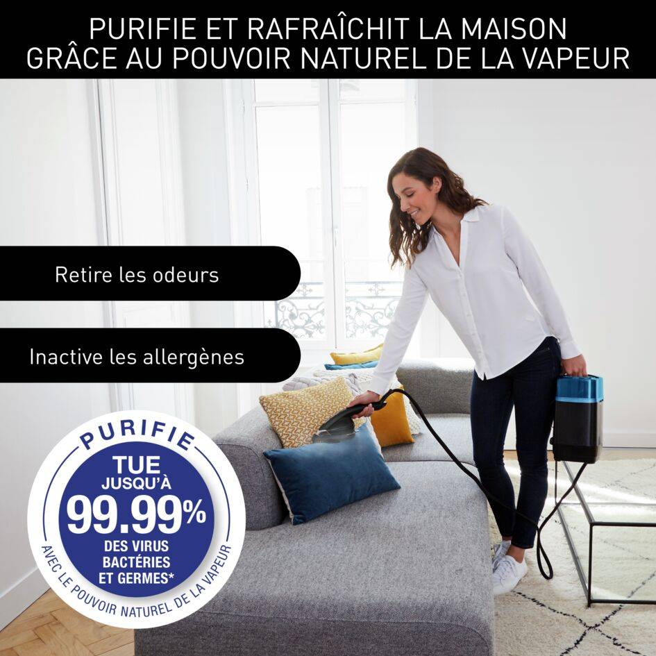 Cube, 5,8 bars, noir et bleu - RECONDITIONNÉ