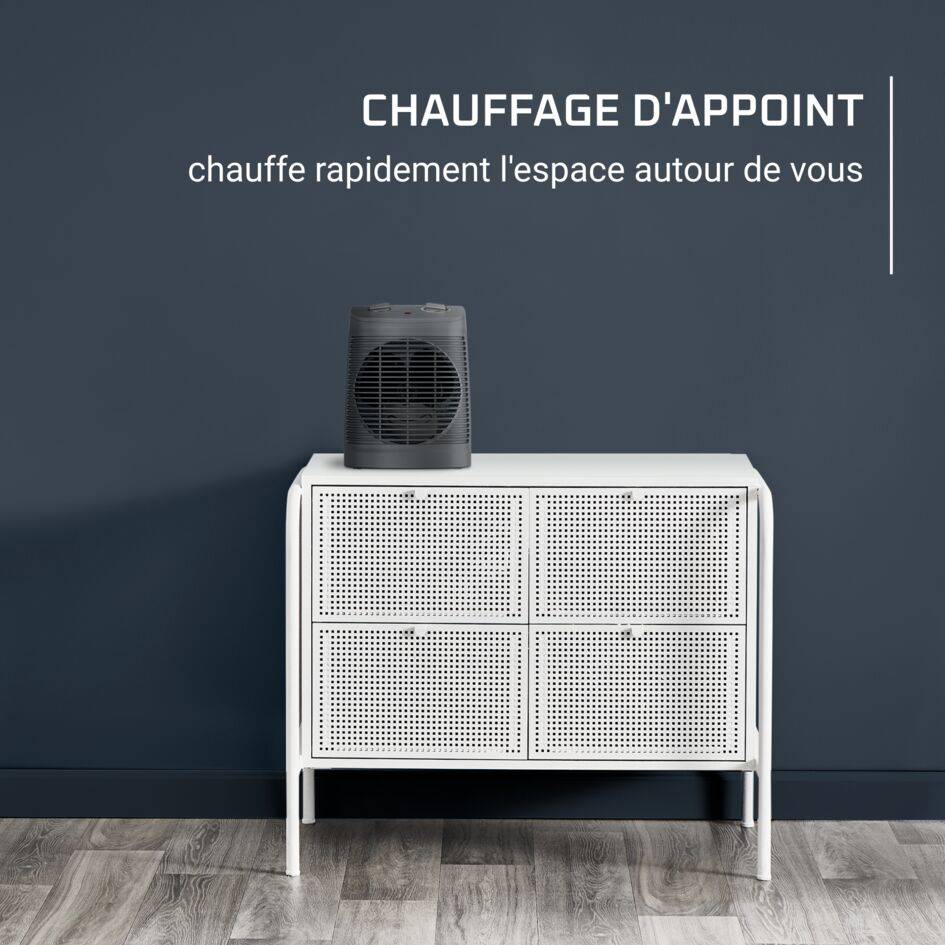 Instant Comfort Compact, Chauffage d'appoint, 44dB, 1000W/2000W