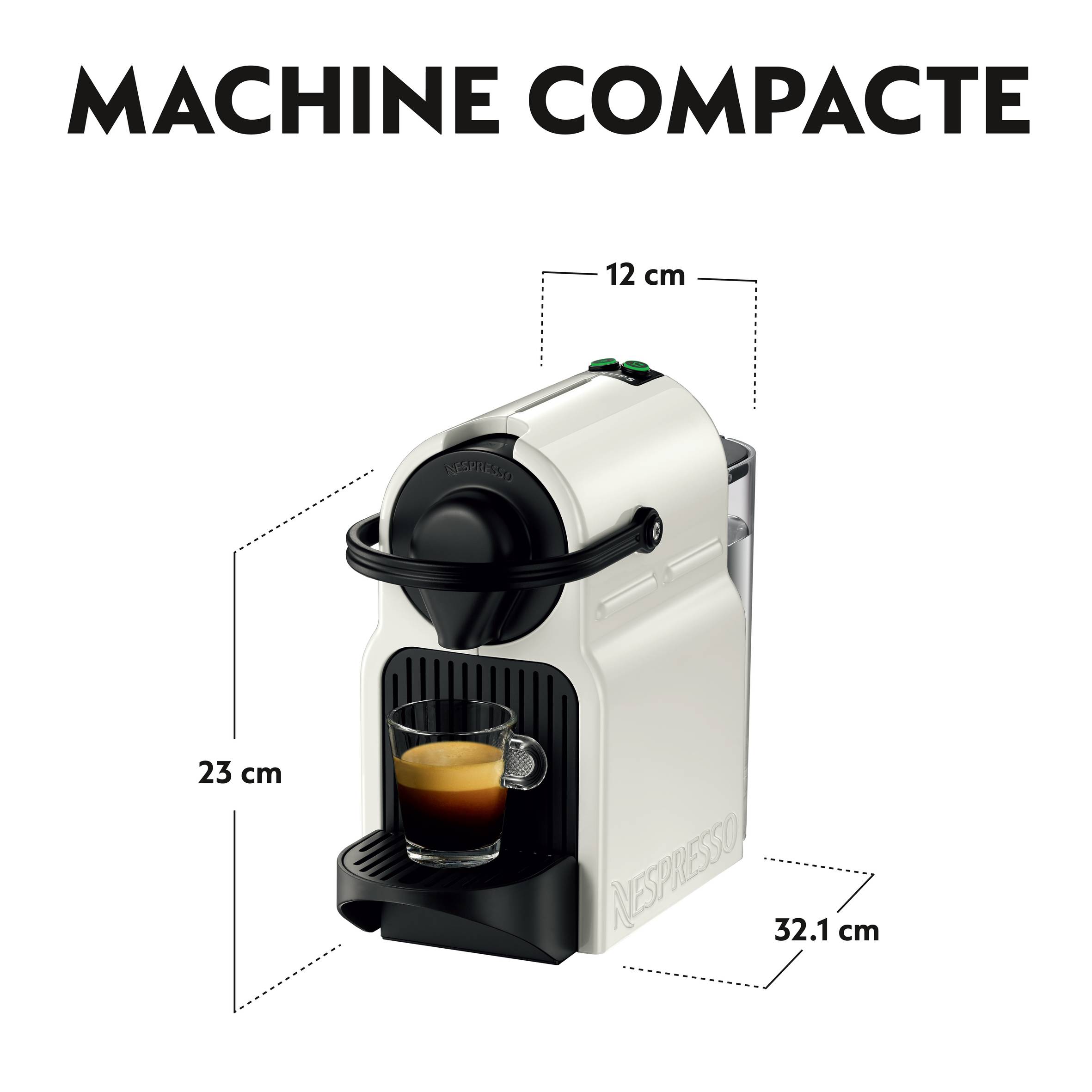 Machine à café Nespresso Inissia by Krups blanche
