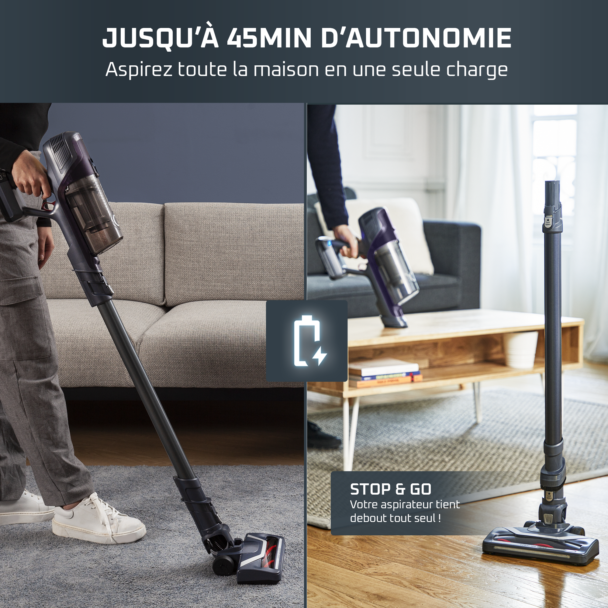 X-Pert 6.60, Aspirateur balai sans fil, 100W, 45min, Allergie