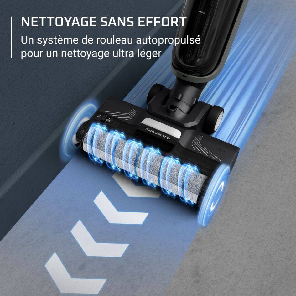 X-Clean 4 Aspirateur laveur sans fil, Aspiration et lavage simultanés pour gagner du temps