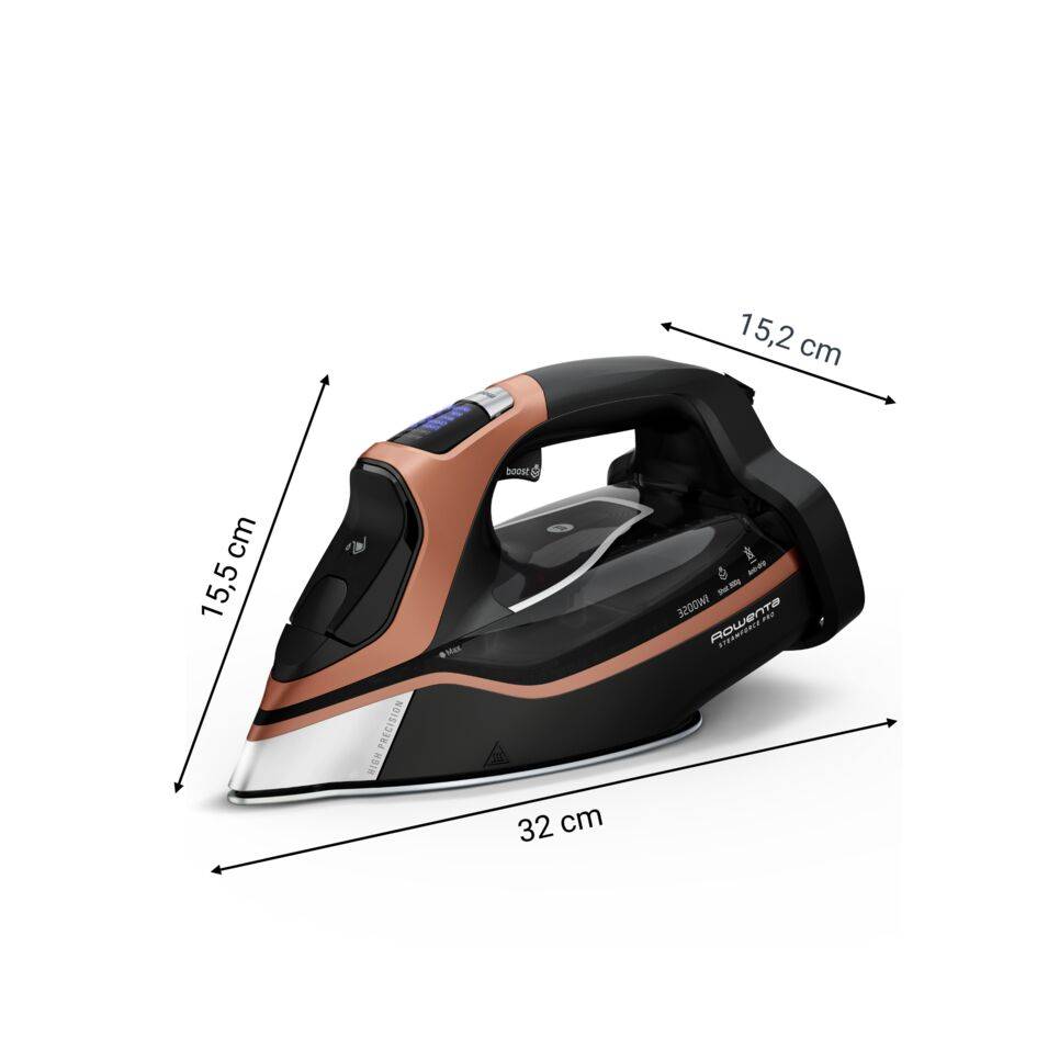 Steamforce Pro Fer vapeur, Débit vapeur continu 75 g/min, Fonction pressing 300 g/min