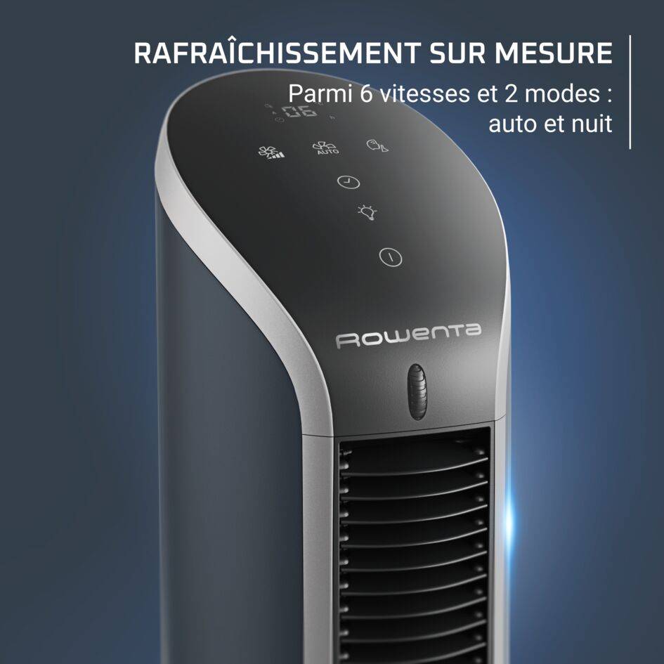 EOLE SILENCE FORCE, Ventilateur Tour, Rafraîchissement Intense, Silencieux