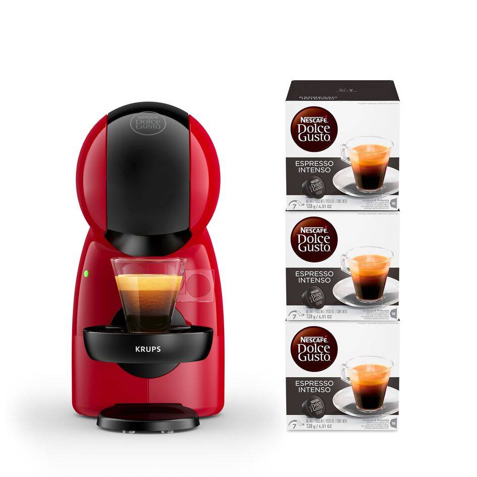 Piccolo XS rouge et 3 boites NDG espresso intense