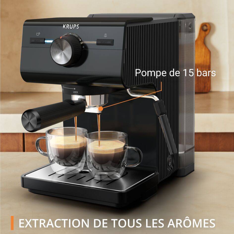 Machine espresso manuelle Authentic Noire
