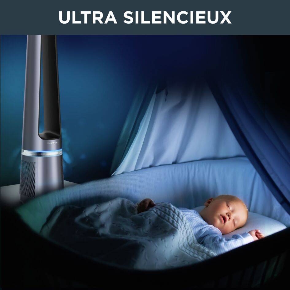 Eclipse 2-en-1, Purificateur Ventilateur, Filtration 99.95%, Silencieux 32dB