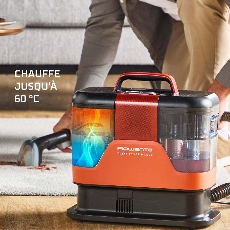 Clean It Hot & Cold, Shampouineuse, Nettoyeur détacheur, Eau chaude & eau froide