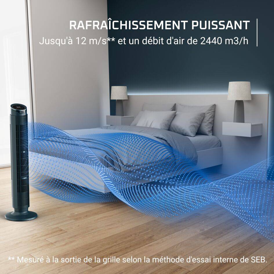 Eole Silence Force, Ventilateur Tour, Rafraîchissement Intense, Silencieux