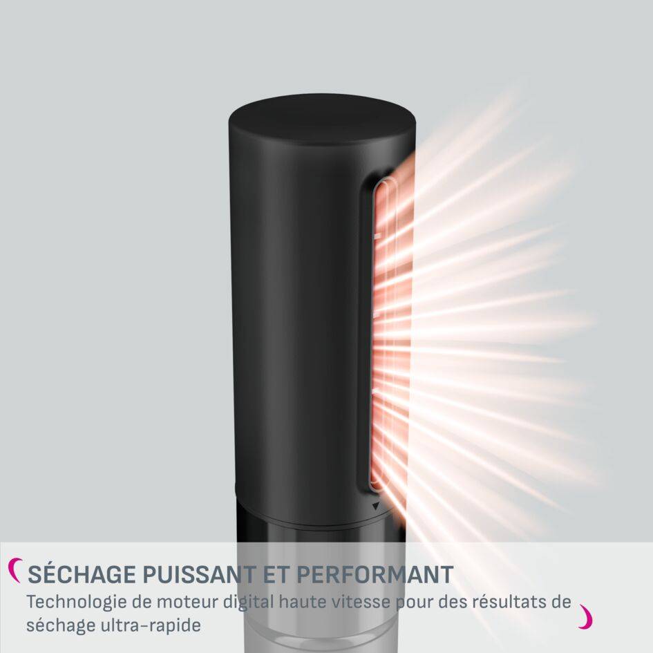 Air Shape, Brosse soufflante multistyler 4-en-1, Puissant et léger, Calor