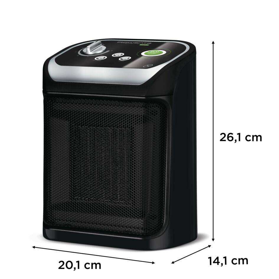 Mini Excel Eco Safe, Chauffage céramique, Mode ECO, 50dB, 1000W/2000W