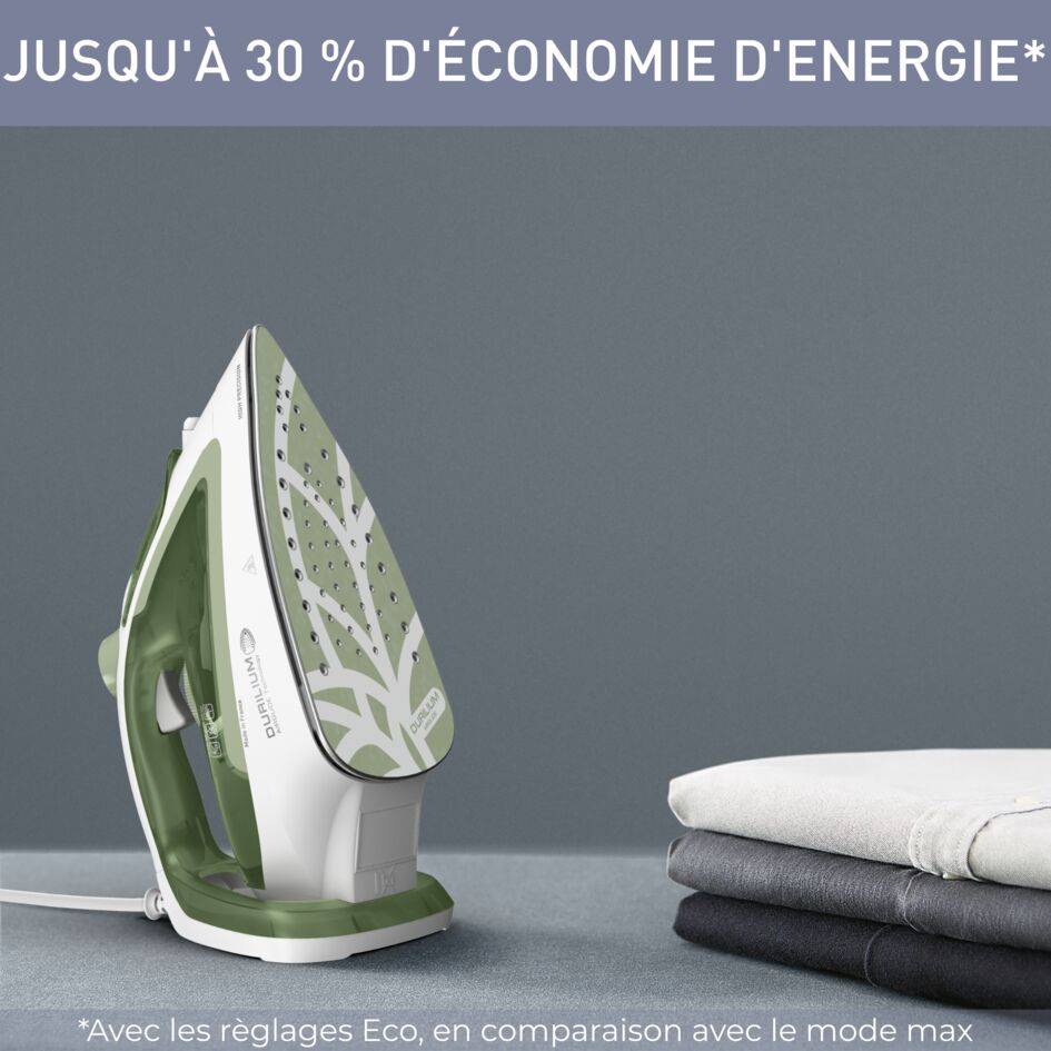 Easygliss Energy, Fer à Repasser Vapeur, 50 g/min, Jusqu'à 30 % d'économie d'énergie, Calor