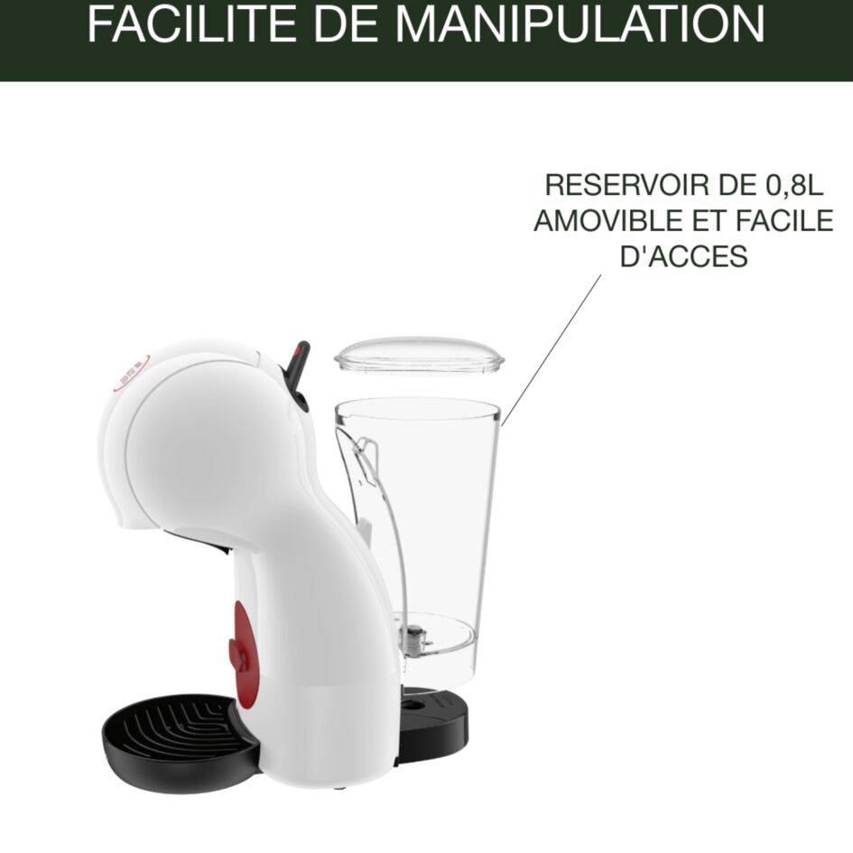 Piccolo XS blanche/rouge