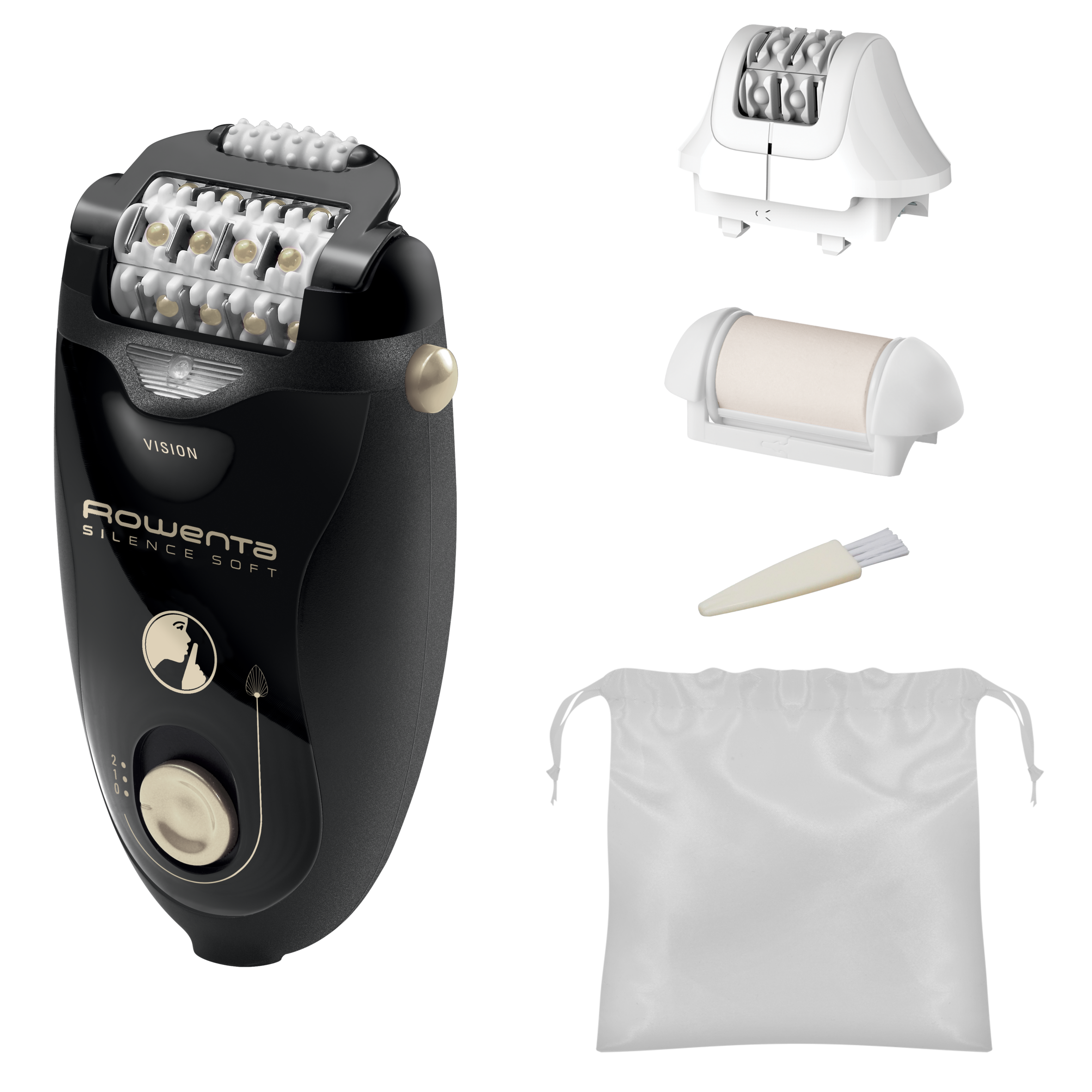 Silence Soft, Épilateur, Silencieux, 24&nbsp;pinces, Épilation douce