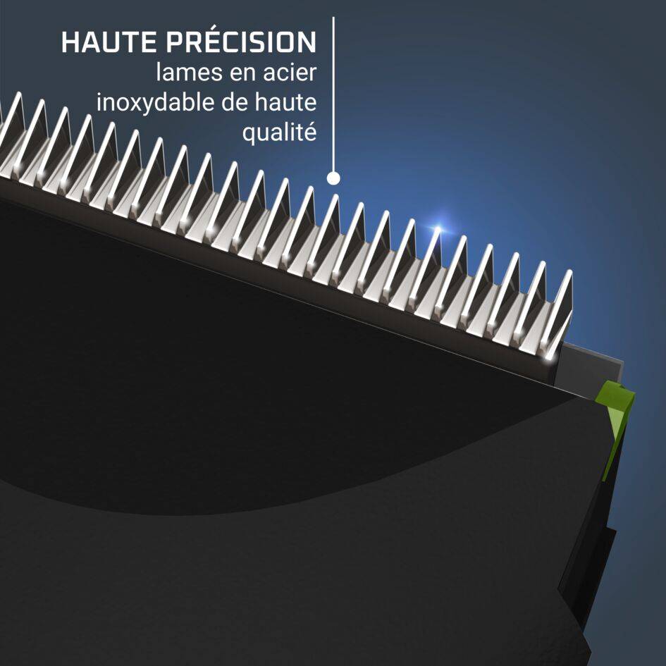 Nomad, Tondeuse à cheveux, Lames en acier inoxydable de haute qualité