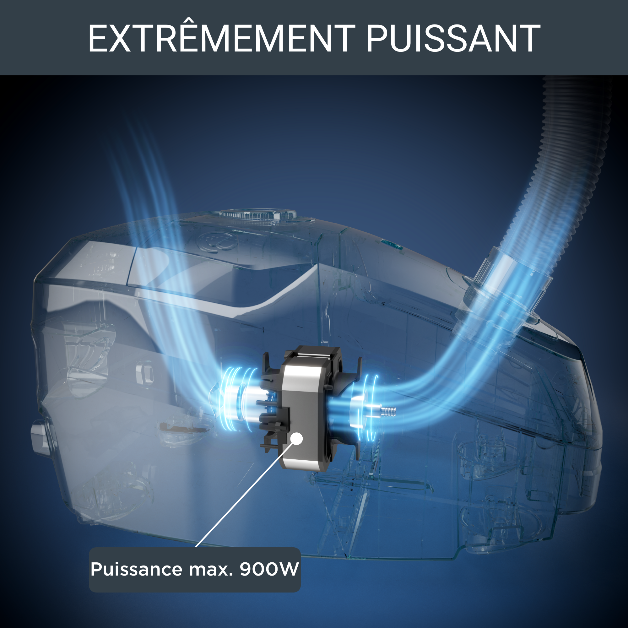 Green Force Max Silence, Aspirateur avec sac, 65 dB(A), 900W, Eco-Conçu