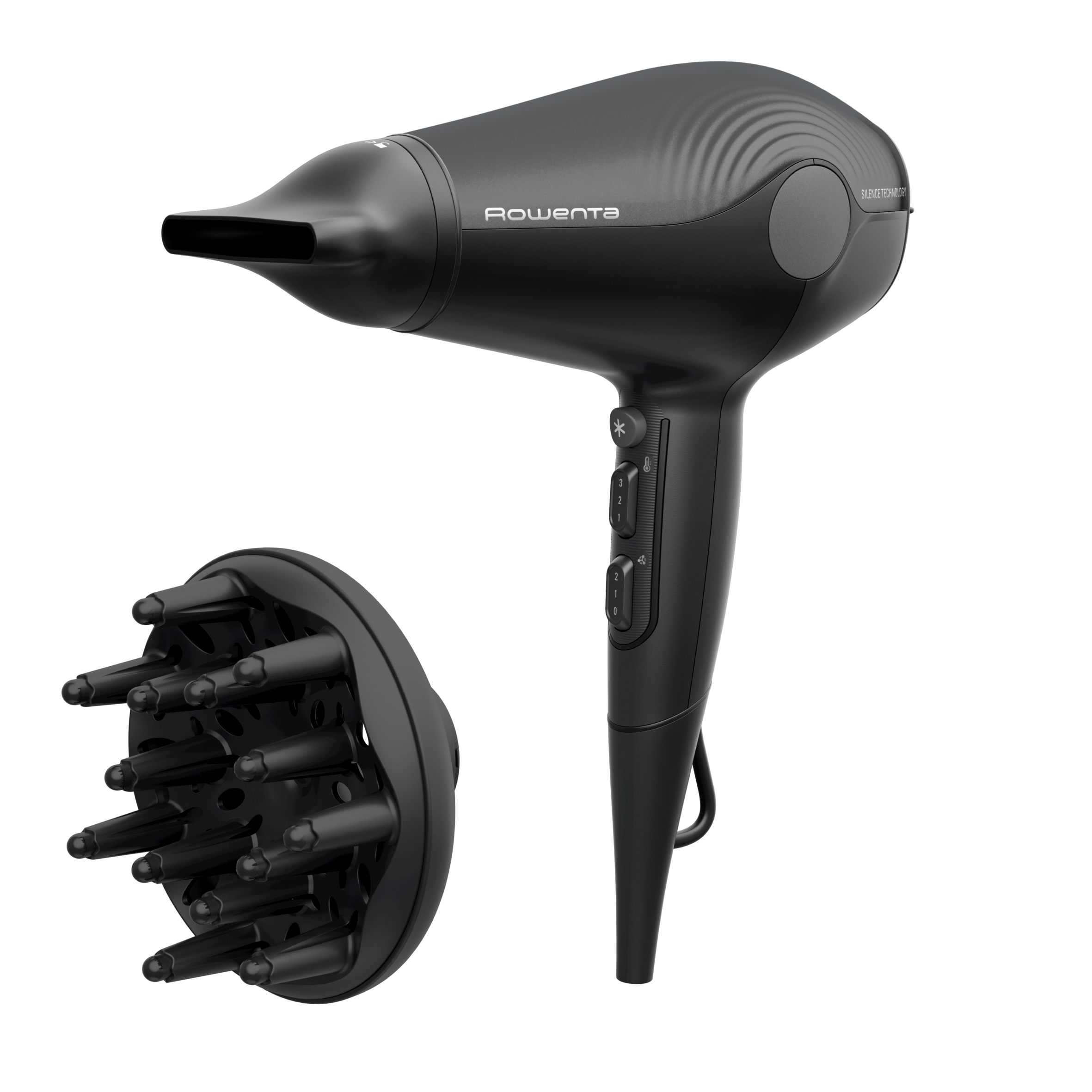 Sèche-cheveux Ultra Silence, silencieux, 2100 Effiwatts, séchage rapide