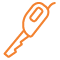 Icon orange d&apos;un appareil à trancher krups pour page forfait de réparation