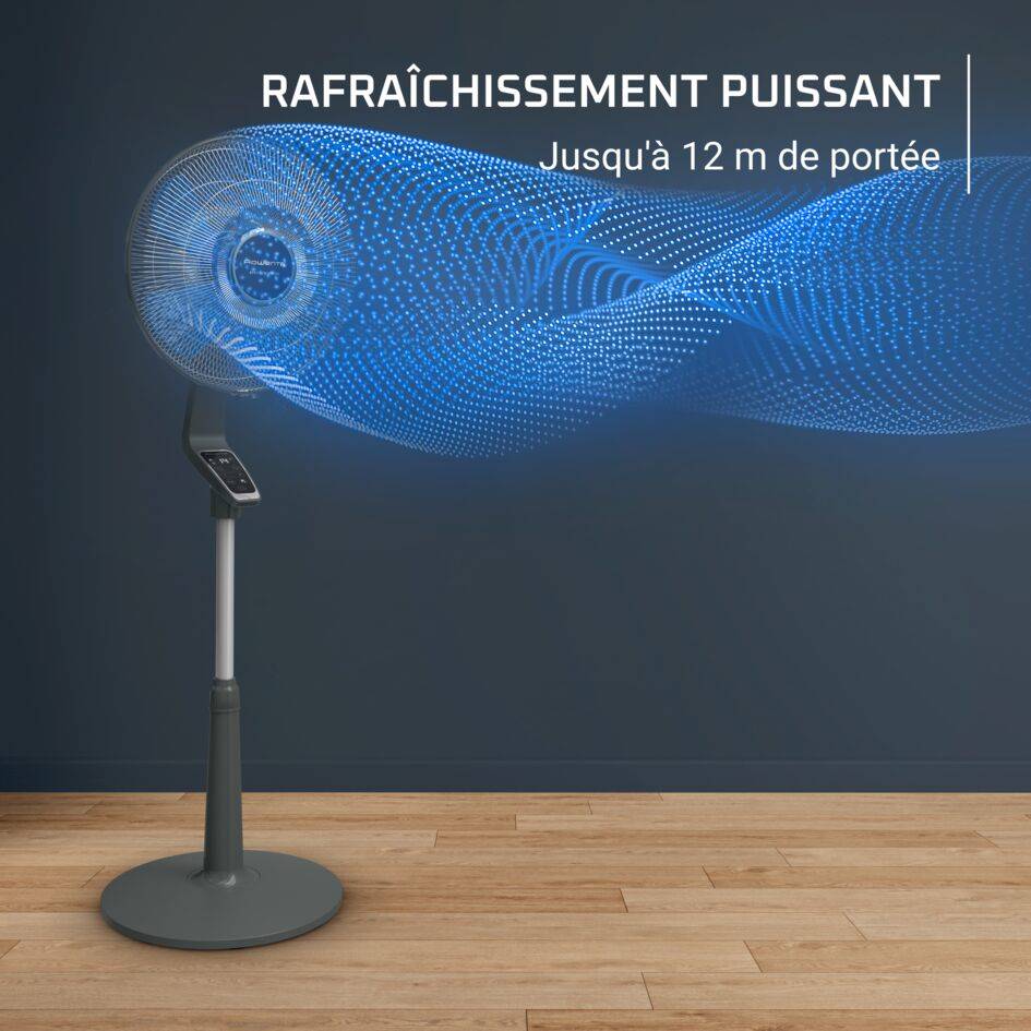Turbo Silence Extreme, Ventilateur sur pied, 60m3/min, 21dB, Économies d'énergie