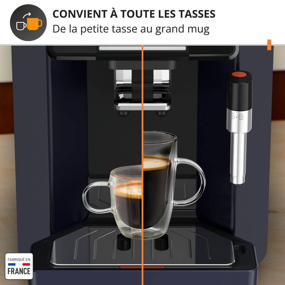 Sensation, Krups, Machine à café à grains, 4 recettes café, Interface tactile