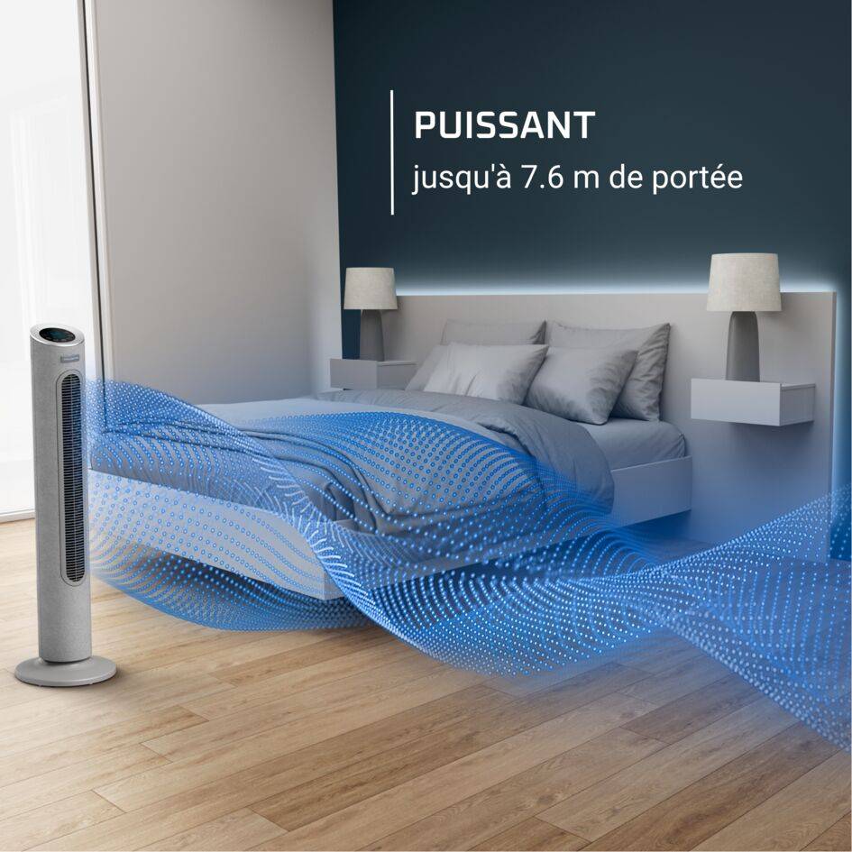 Eole Home Ventilateur colonne, Puissant, Silencieux, Ecoénergétique