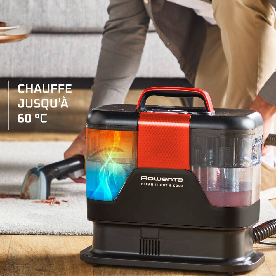 Clean It Hot & Cold, Shampouineuse, Nettoyeur détacheur, Eau chaude & eau froide