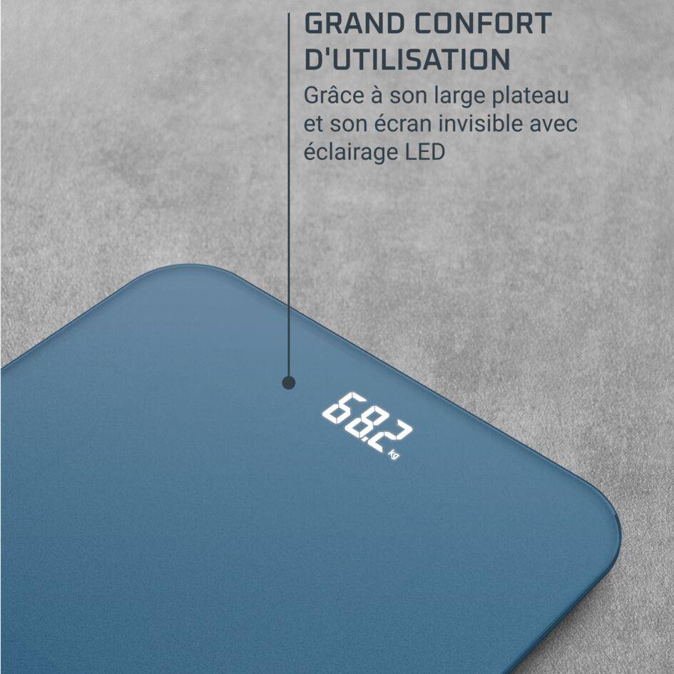 Classic 2.0, Pèse-personne, Écran invisible facile à lire, Capacité de 180 kg