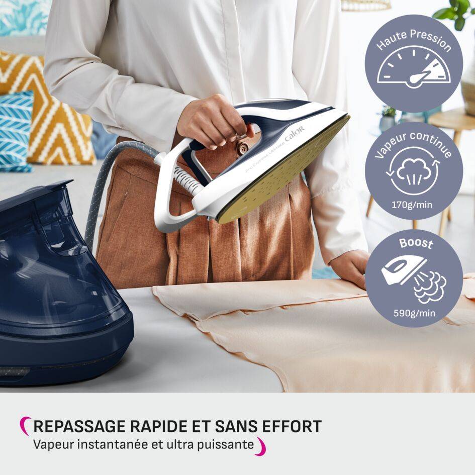 Pro Express Ultimate II, Centrale Vapeur Haute Pression, 8 Bars, 170&nbsp;g/min, Calor