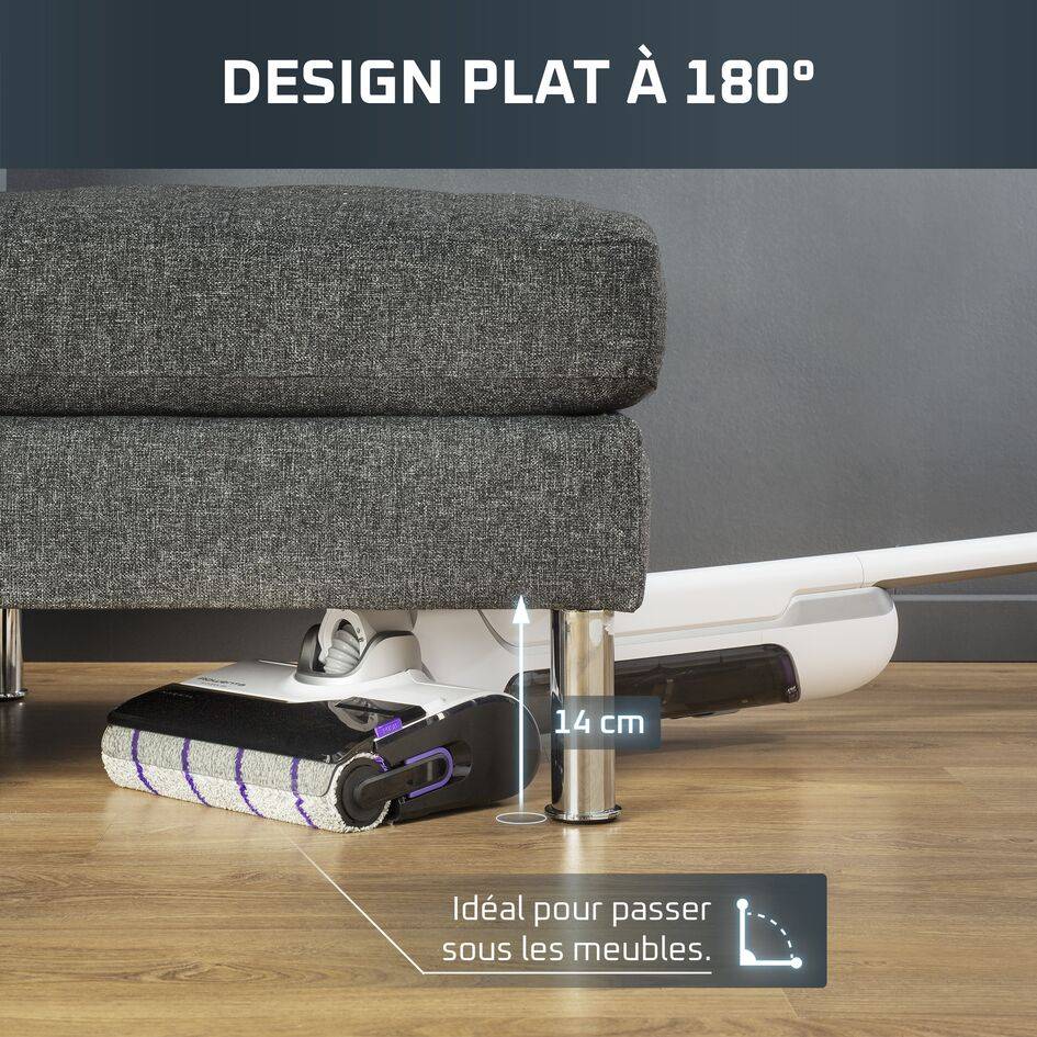 X-Clean 10 Aspirateur laveur sans fil, Longue autonomie, Nettoyage et séchage automatique