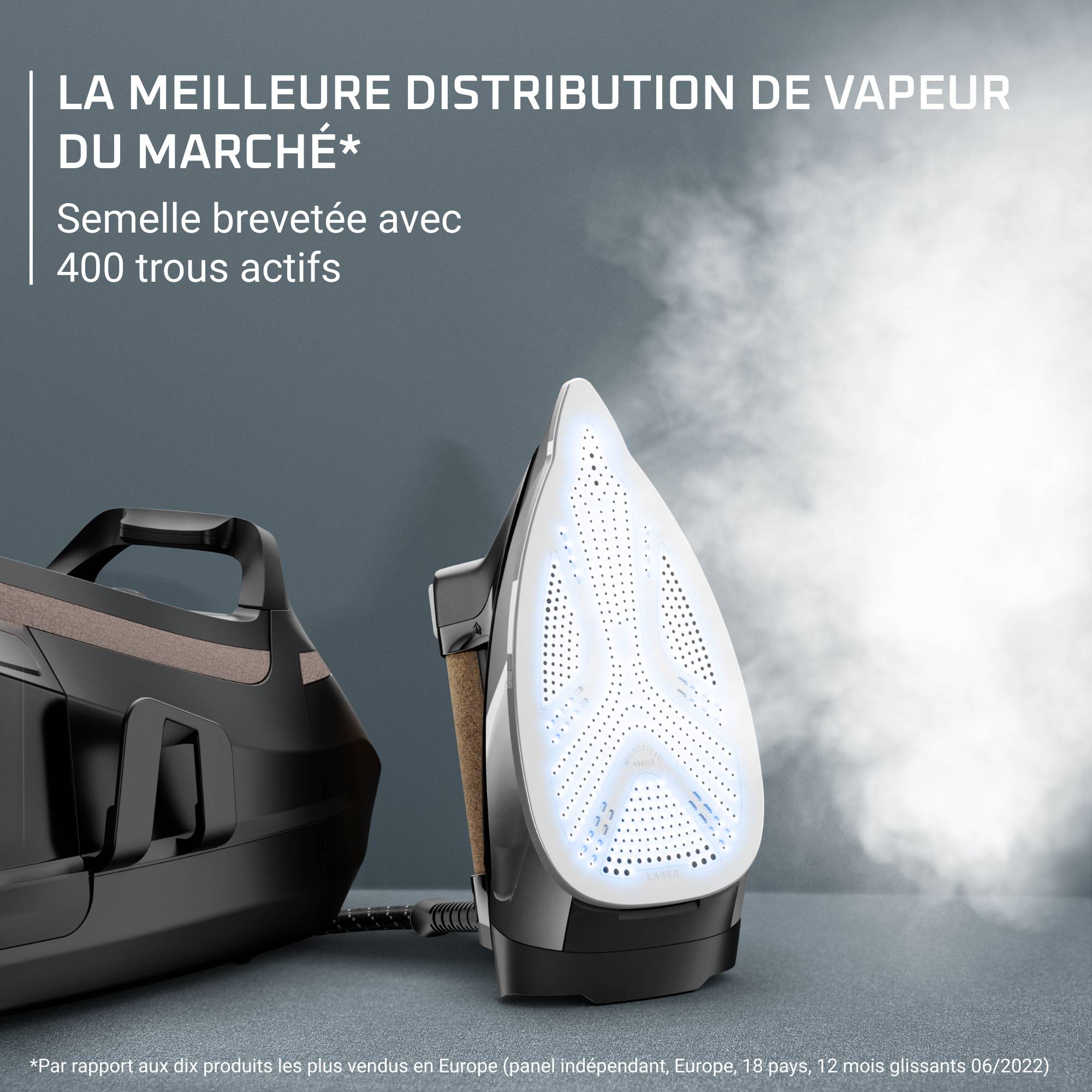Eco Steam Pro, Centrale vapeur, 7,8 bars, Débit vapeur continu de 150 g/min