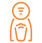 Icon orange d&apos;une Dolce Gusto krups pour page forfait de réparation