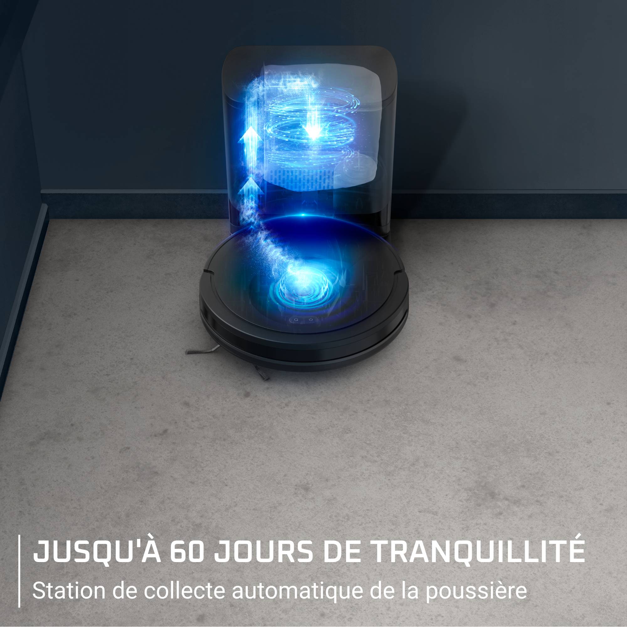 Rowenta X-PLORER Serie 85+, Aspirateur robot laveur, 6 000 Pa, Détection laser à 360°