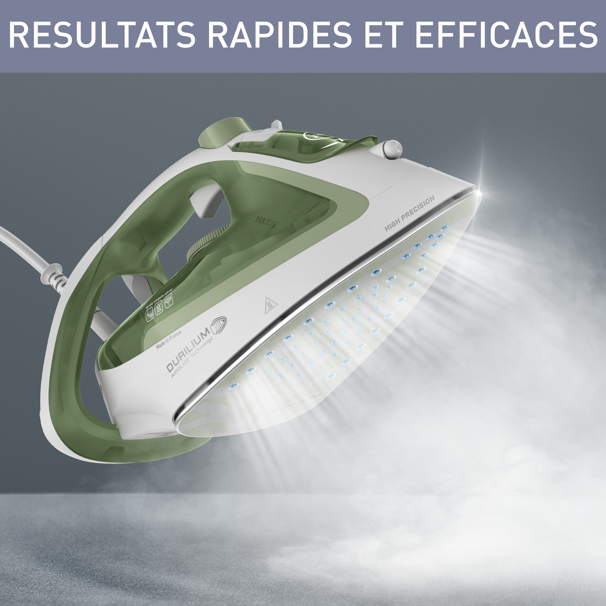 Easygliss ECO, Fer à Repasser Vapeur, 50 g/min, Jusqu'à 30 % d'économie d'énergie, Calor