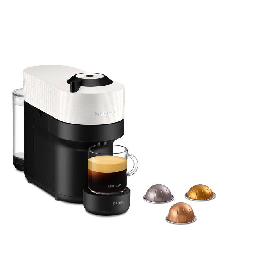 Vertuo Pop, Machine à café à grains Nespresso, Blanche, KRUPS