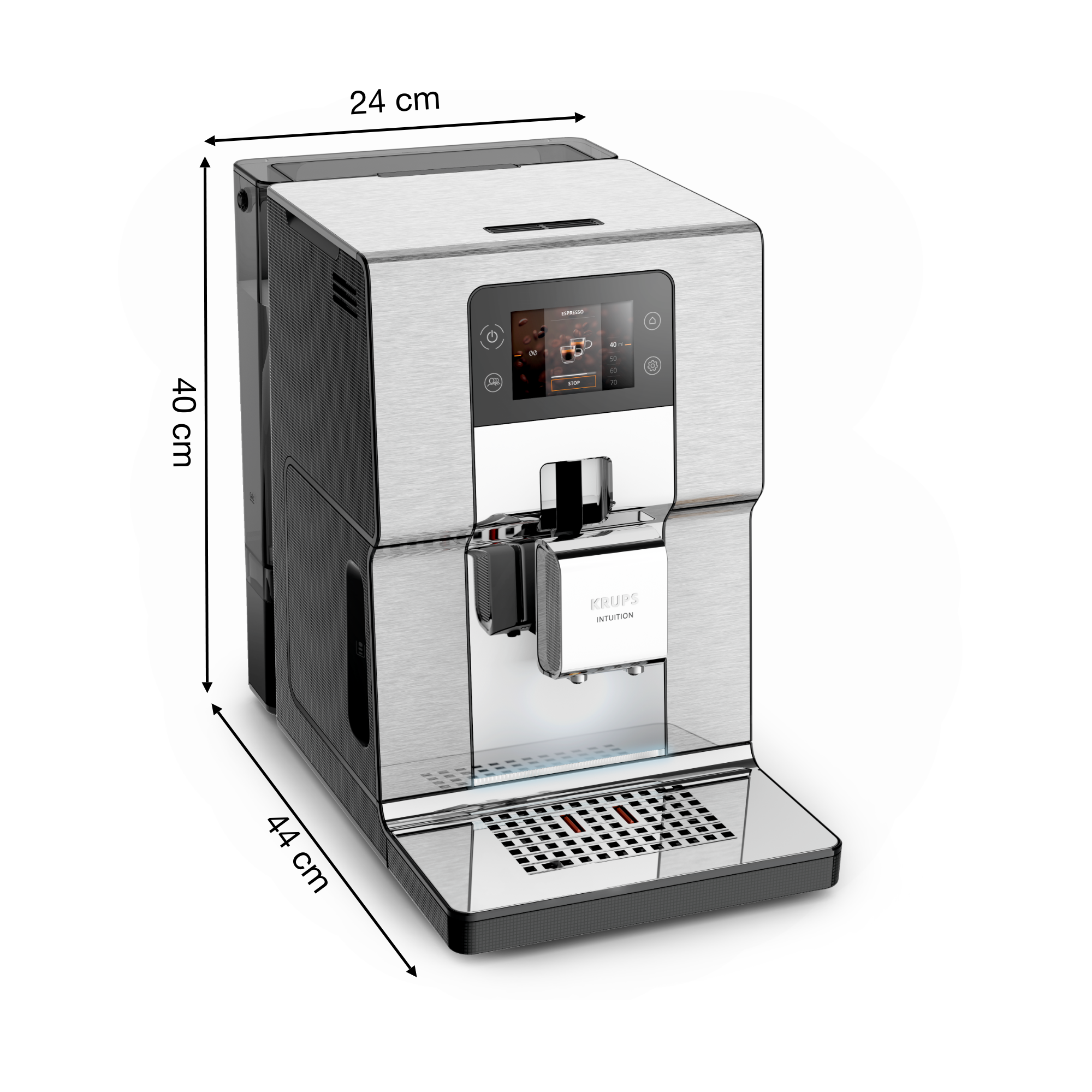 RECONDITIONNÉ Intuition Expérience+, Machine à café à grain, 21 boissons, Ecran tactile couleur