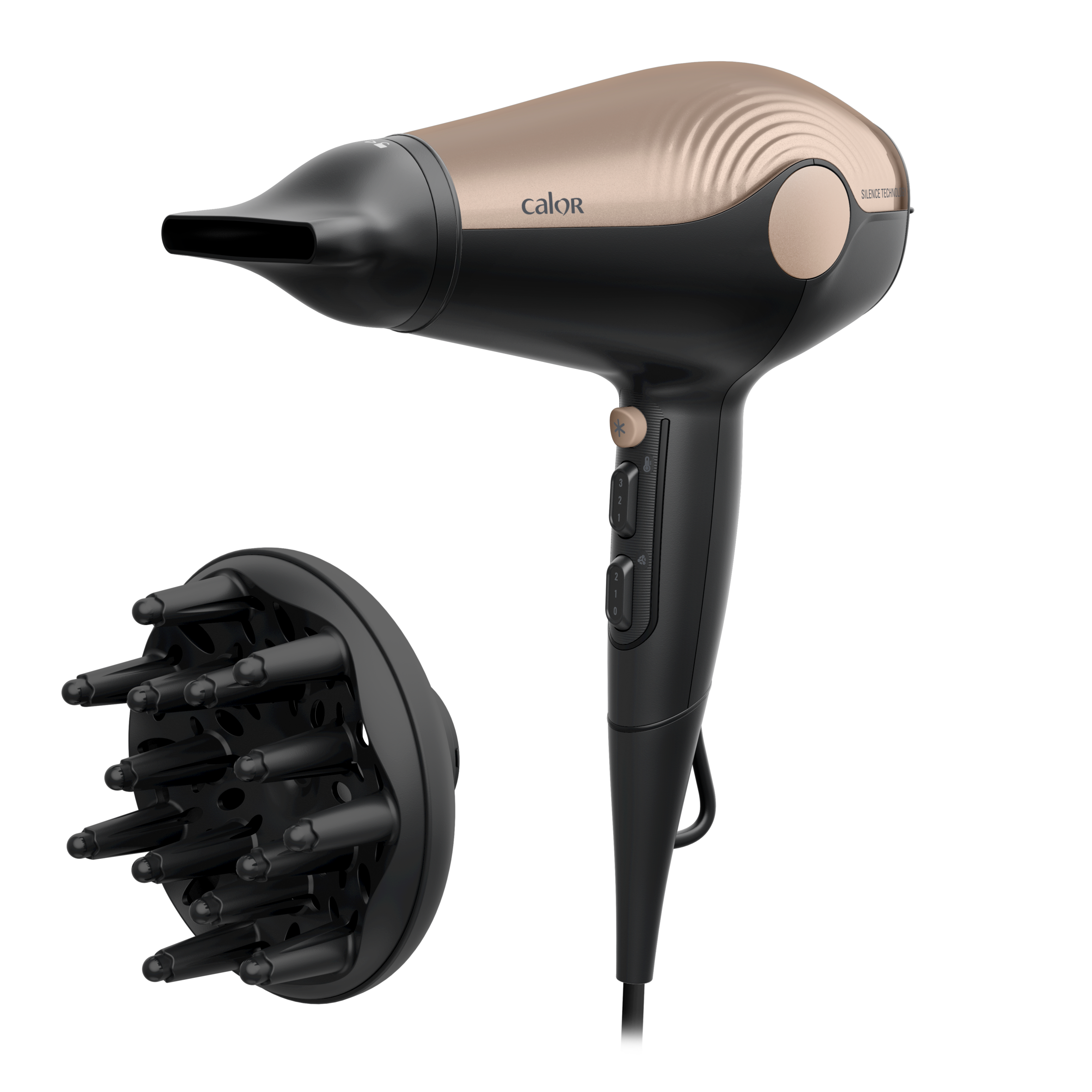 Ultra Silence, Sèche-cheveux, 2 100 Effiwatts, Niveau Sonore Bas, Calor