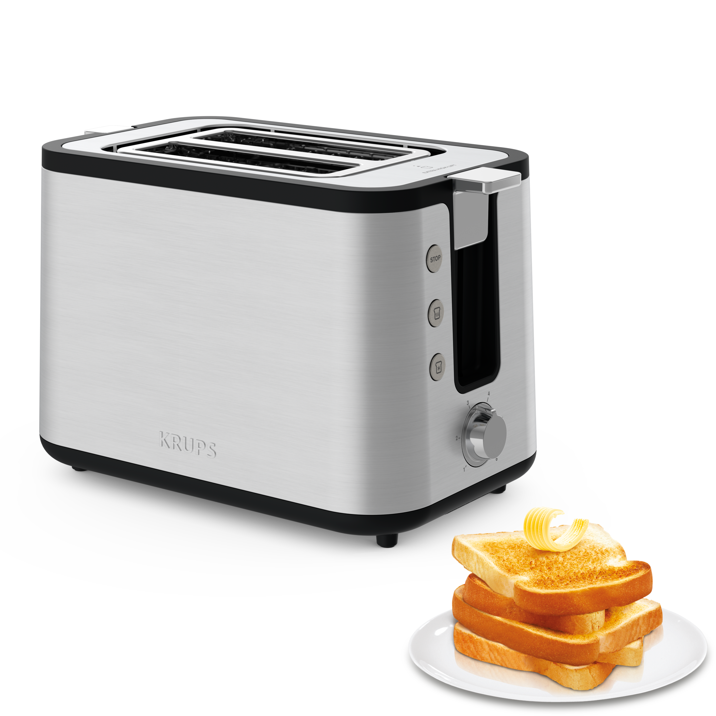 Grille-pain, Control line, 2 fentes, Inox