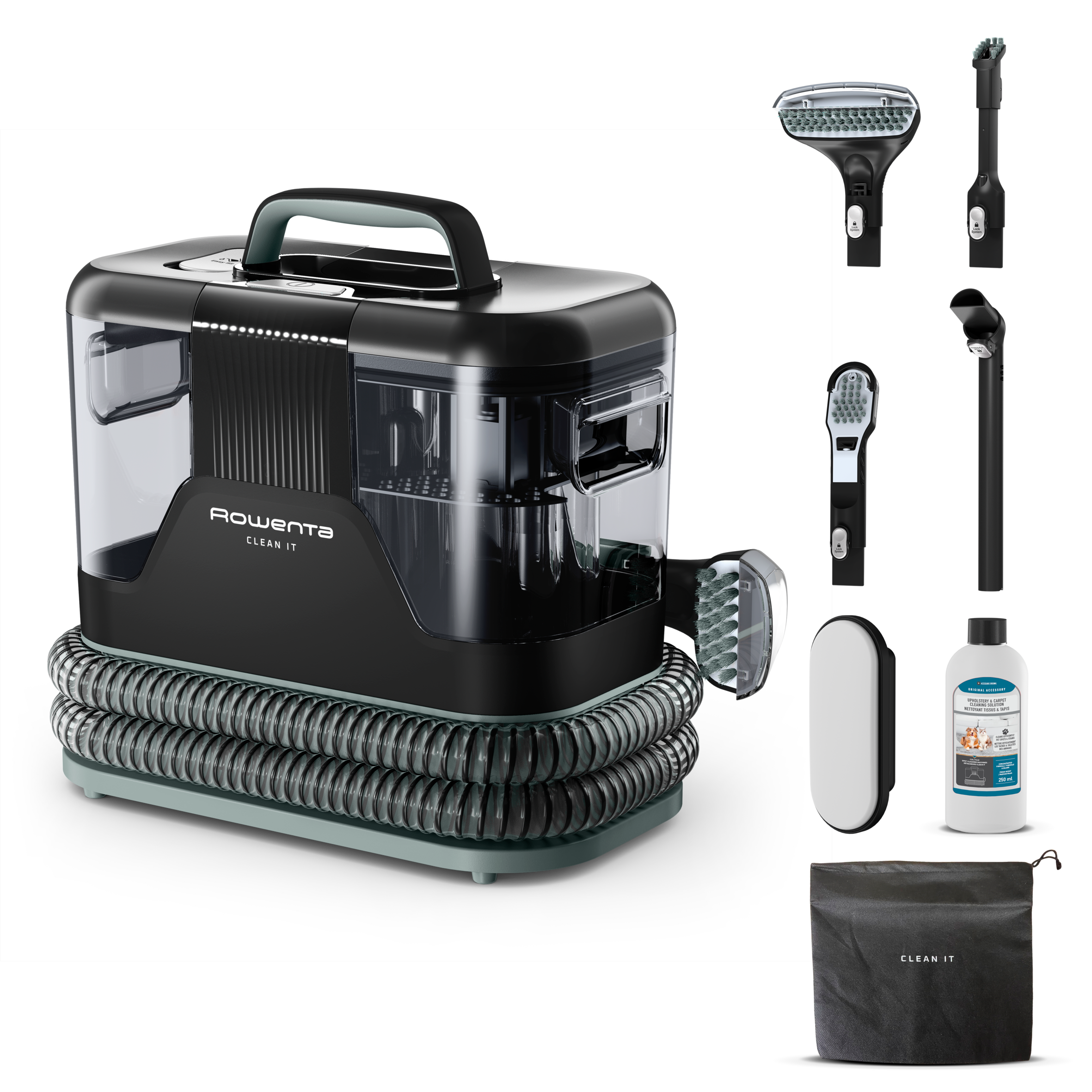Clean It, Shampouineuse textile, Détacheur nettoyeur efficace contre les taches