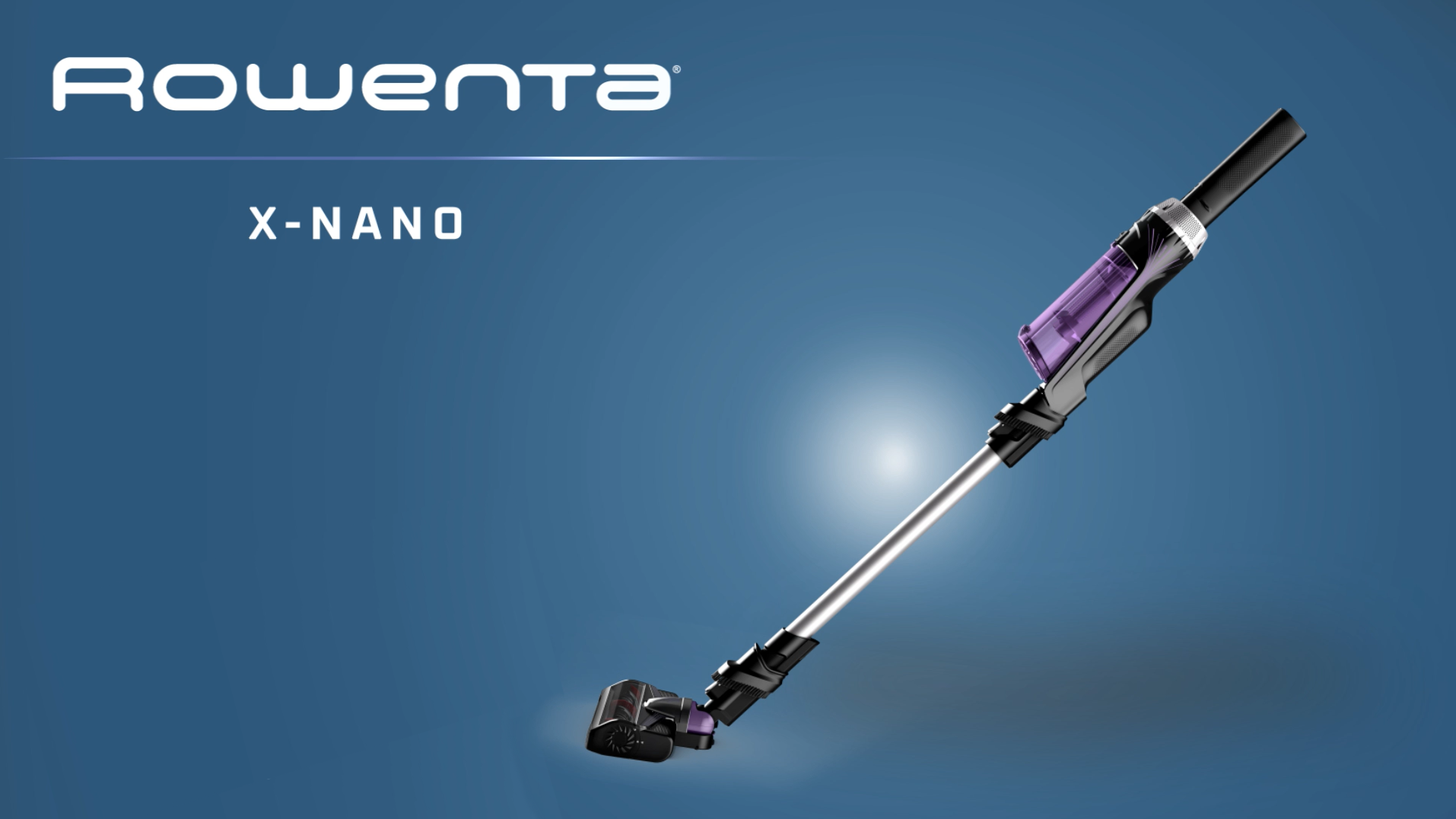 Aspirateur balais Rowenta X-Nano, pour le diagnostic.