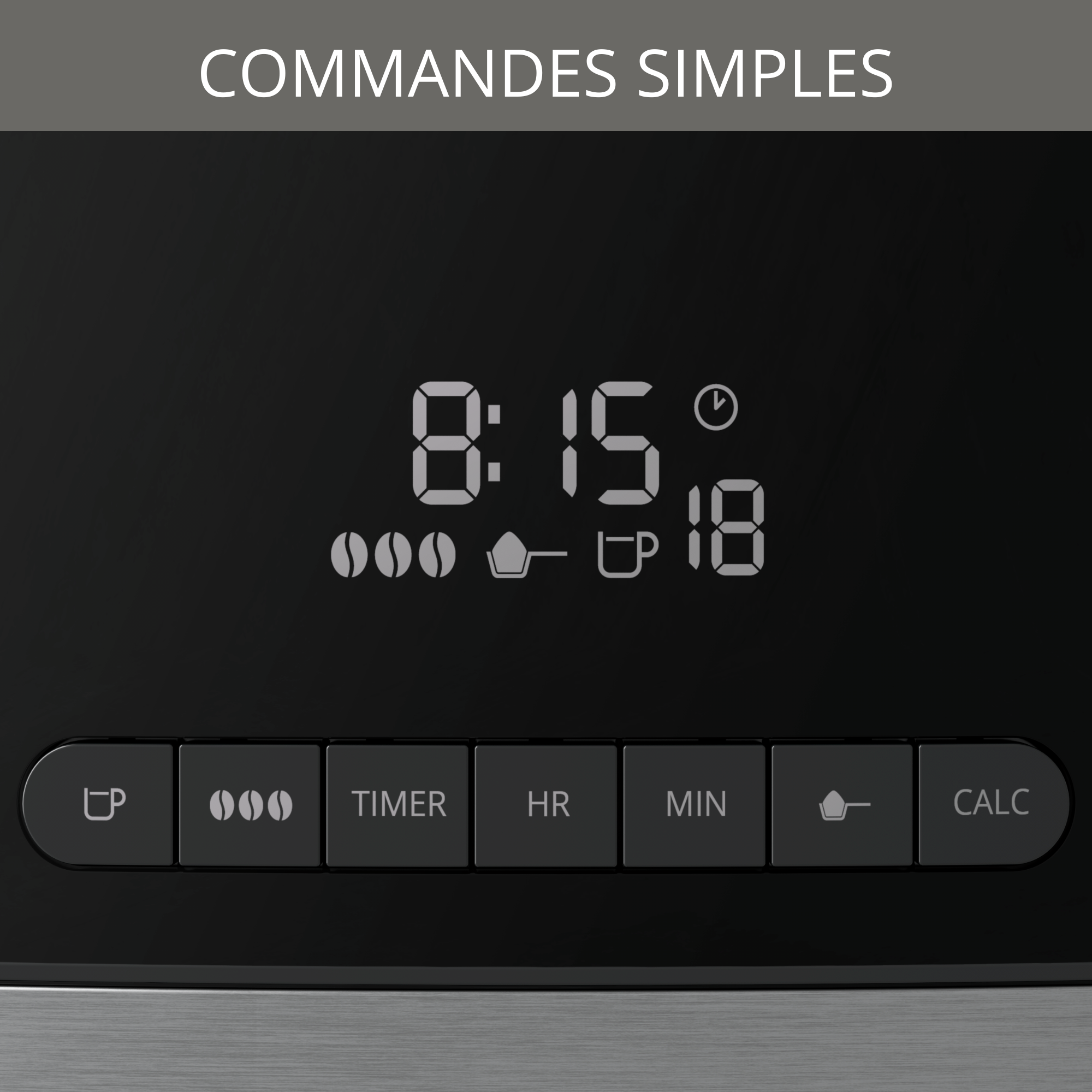 Cafetière filtre programmable Grind aroma, Broyeur à grains intégré, écran digital