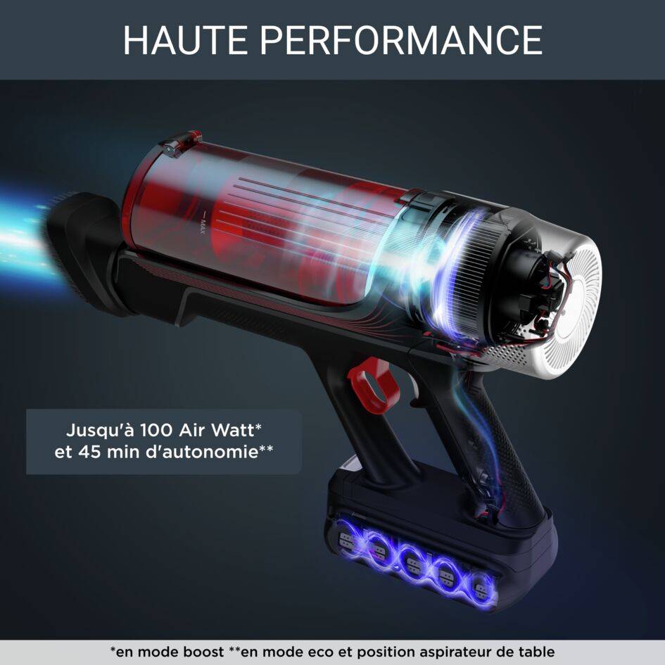 RECONDITIONNÉ X-Force FleX 9.60, Aspirateur balai sans fil, Multifonction, 100AW, 45 min, Animal
