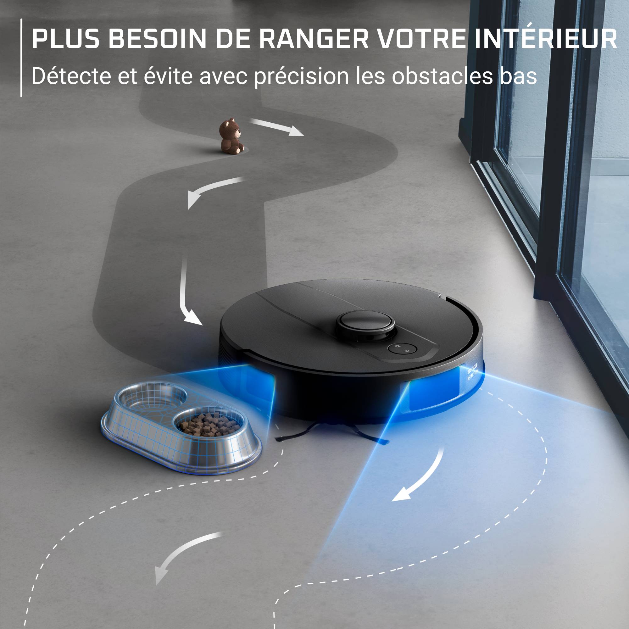 X-PLORER Serie 135+, Aspirateur robot laveur, Navigation laser, 6000 Pa