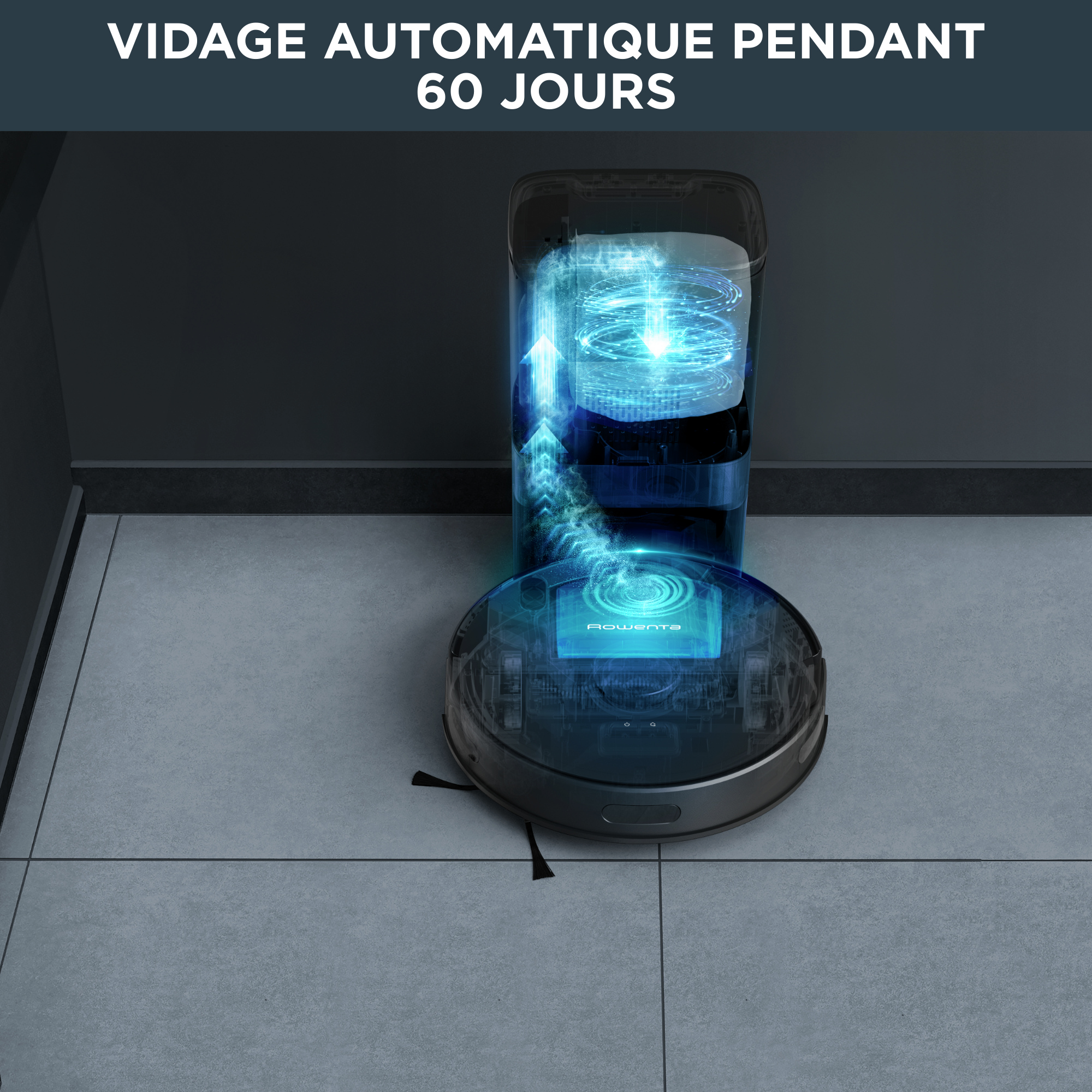 X-Plorer Série 75S+, Aspirateur robot, Navigation intelligente, 120min, Station - RECONDITIONNÉ