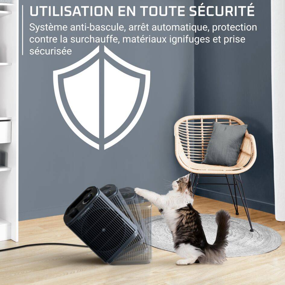 Intense Comfort, Radiateur d'appoint, Silencieux, 2 000 W